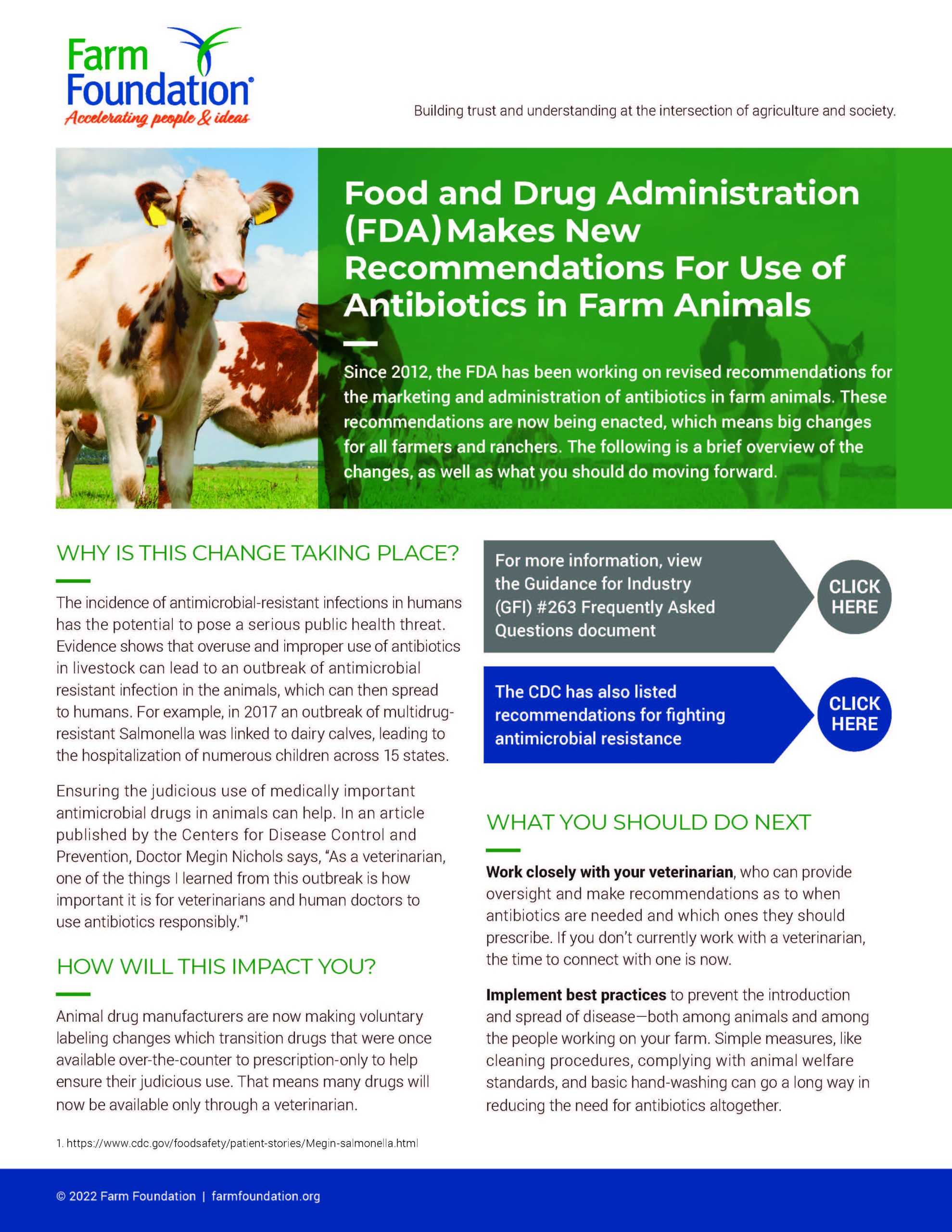 Flyer on New FDA Antibiotics Guidance Available - Farm Foundation